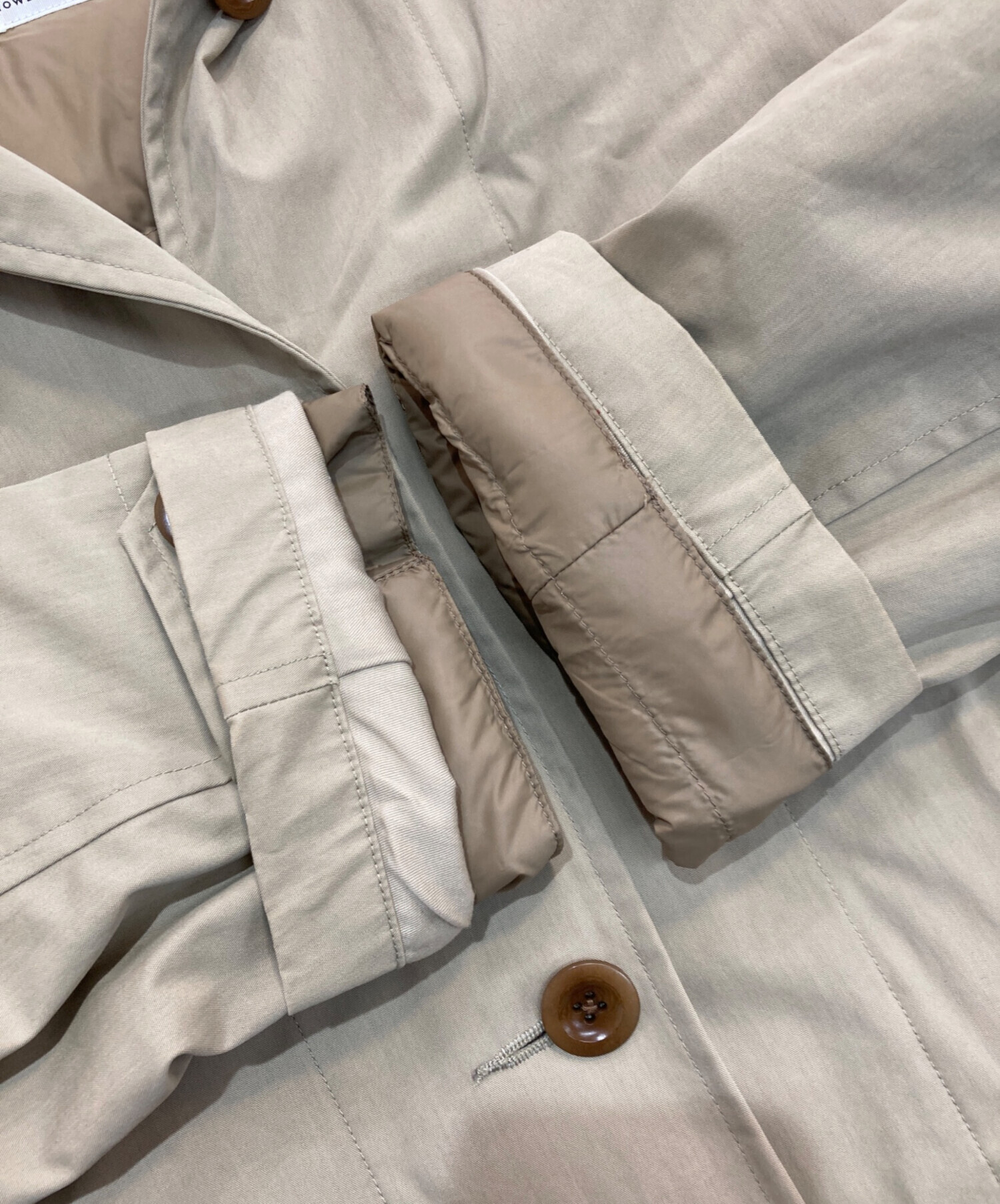 中古・古着通販】MHL (エムエイチエル) ダウンライナー付ステンカラー