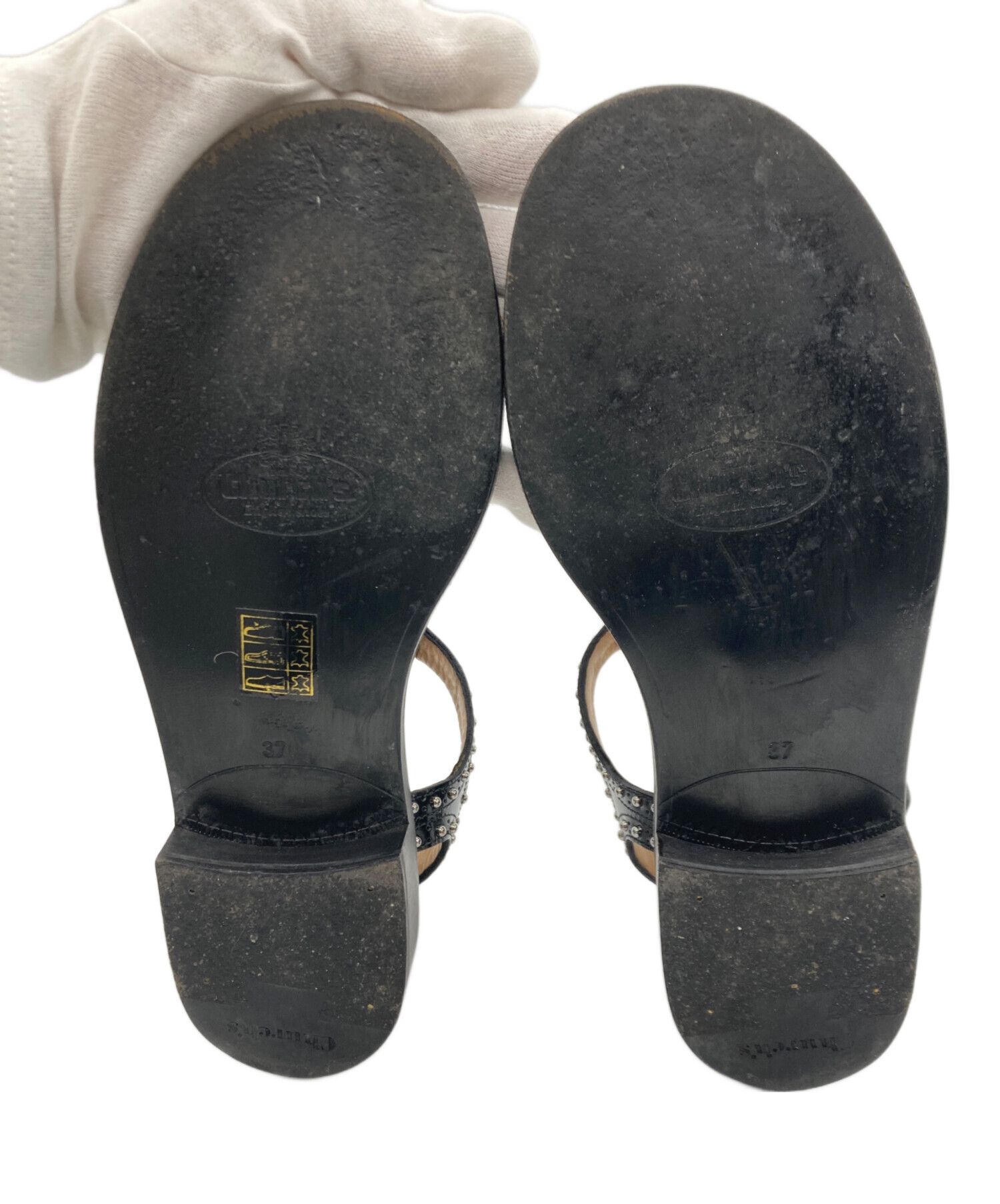 中古・古着通販】CHURCH'S (チャーチ) ROSEANNA MET ブラック 中古・古着通販】CHURCH'S (チャーチ) ROSEANNA MET ブラック
