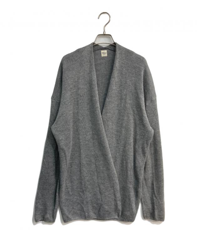 Ron Herman 24SS リブニット カーディガン グレージュ Lサイズ 中古・古着通販】Ron Herman (ロンハーマン) Ramie Knit Cardigan