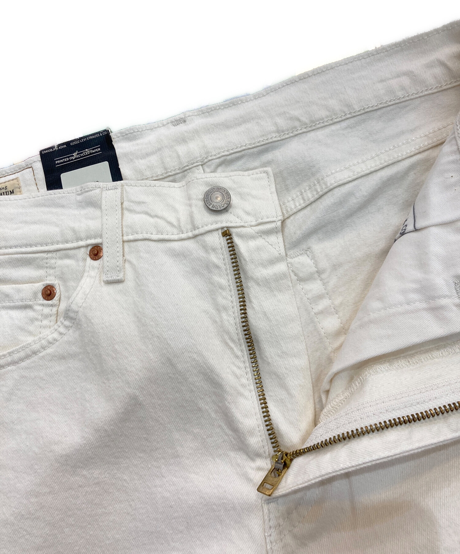 中古・古着通販】LEVI'S PReMIUM (リーバイスプレミアム) 505ホワイト