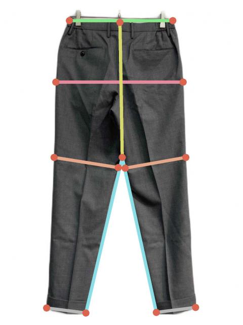 【未使用級】 +CLOTHET ツイル プリーツ トラウザー 洗濯可 グレー 中古・古着通販】+CLOTHET (クロスクローゼット) ツイルイージー