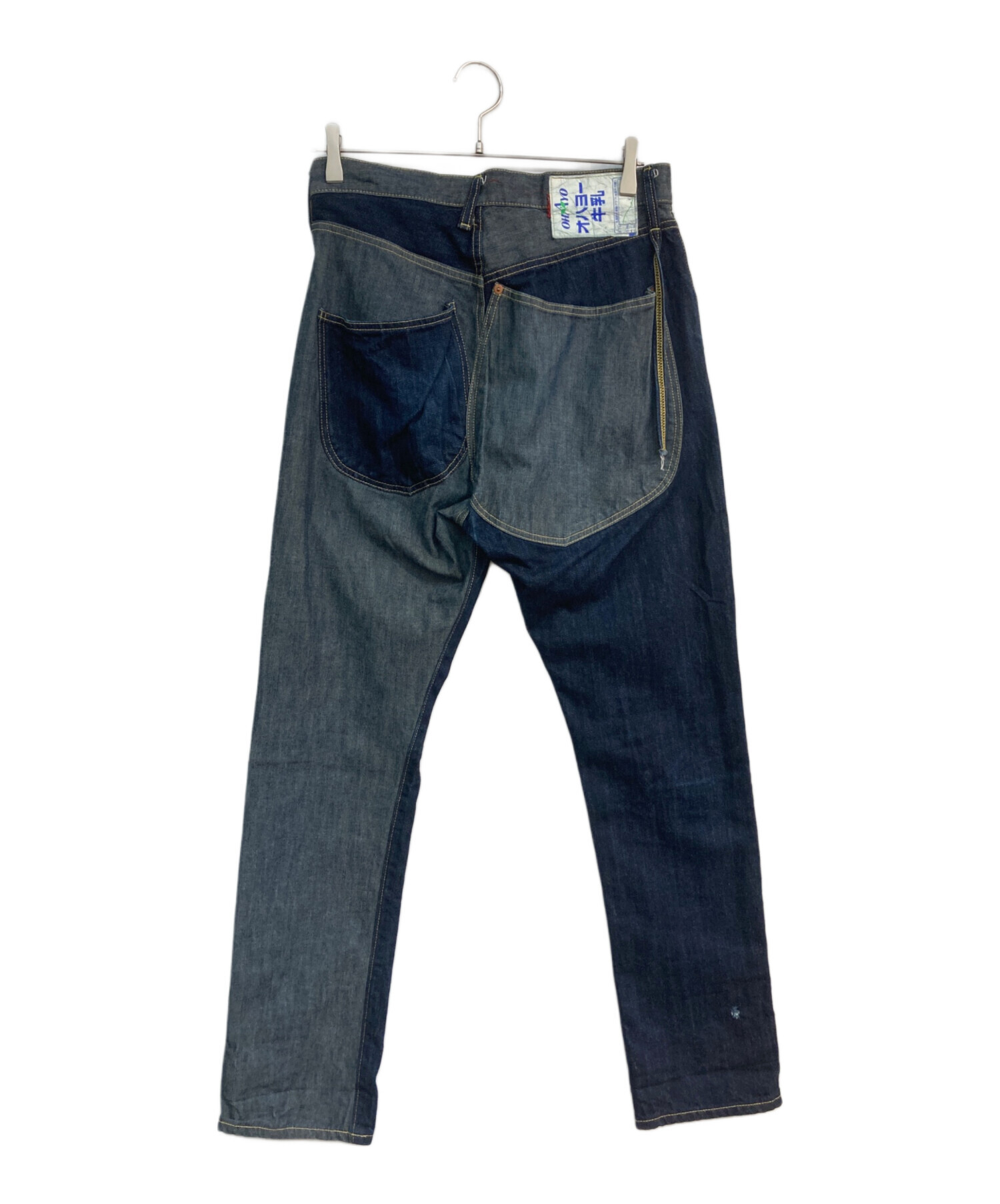 kapital もったいないデニム　ツートンカラー デニムパンツ ワイドレッグ 中古・古着通販】KAPITAL (キャピタル) もったいないデニム EK-682
