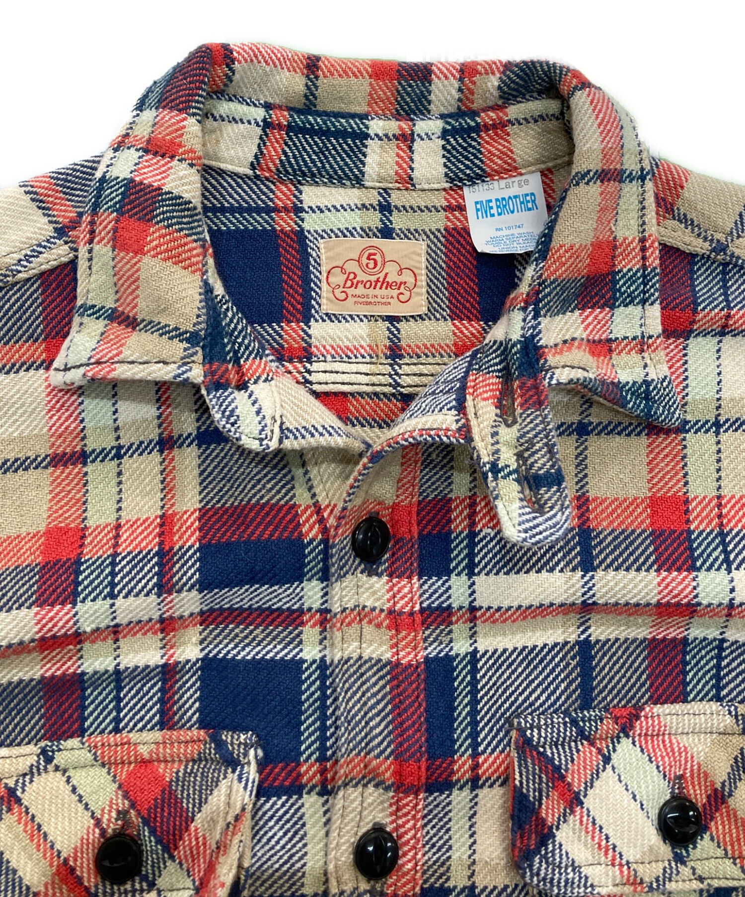 中古・古着通販】FIVE BROTHER (ファイブブラザー) CPOネルシャツ