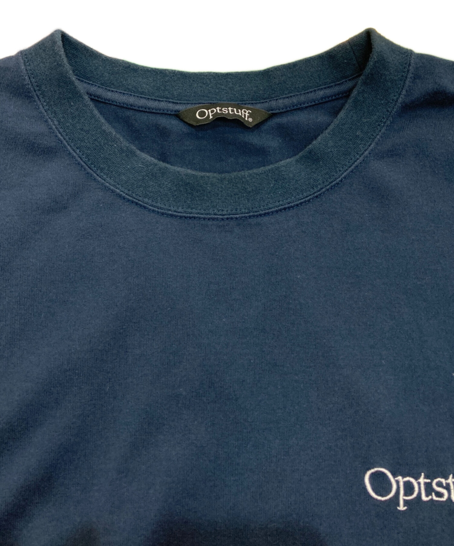 中古・古着通販】optsuff (オプトスタフ) DRAWSTRING T-SHIRT ネイビー