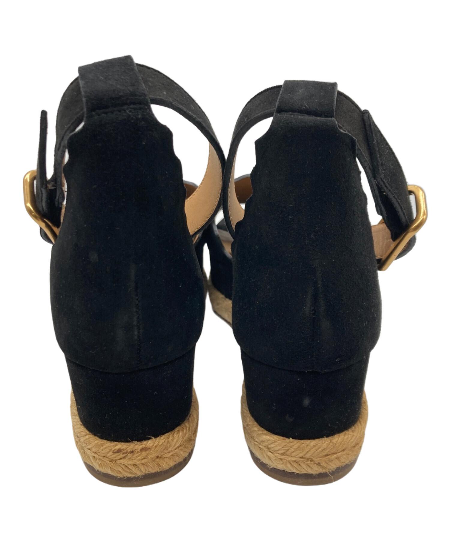 中古・古着通販】Chloe (クロエ) ウェッジソールスウェードサンダル 