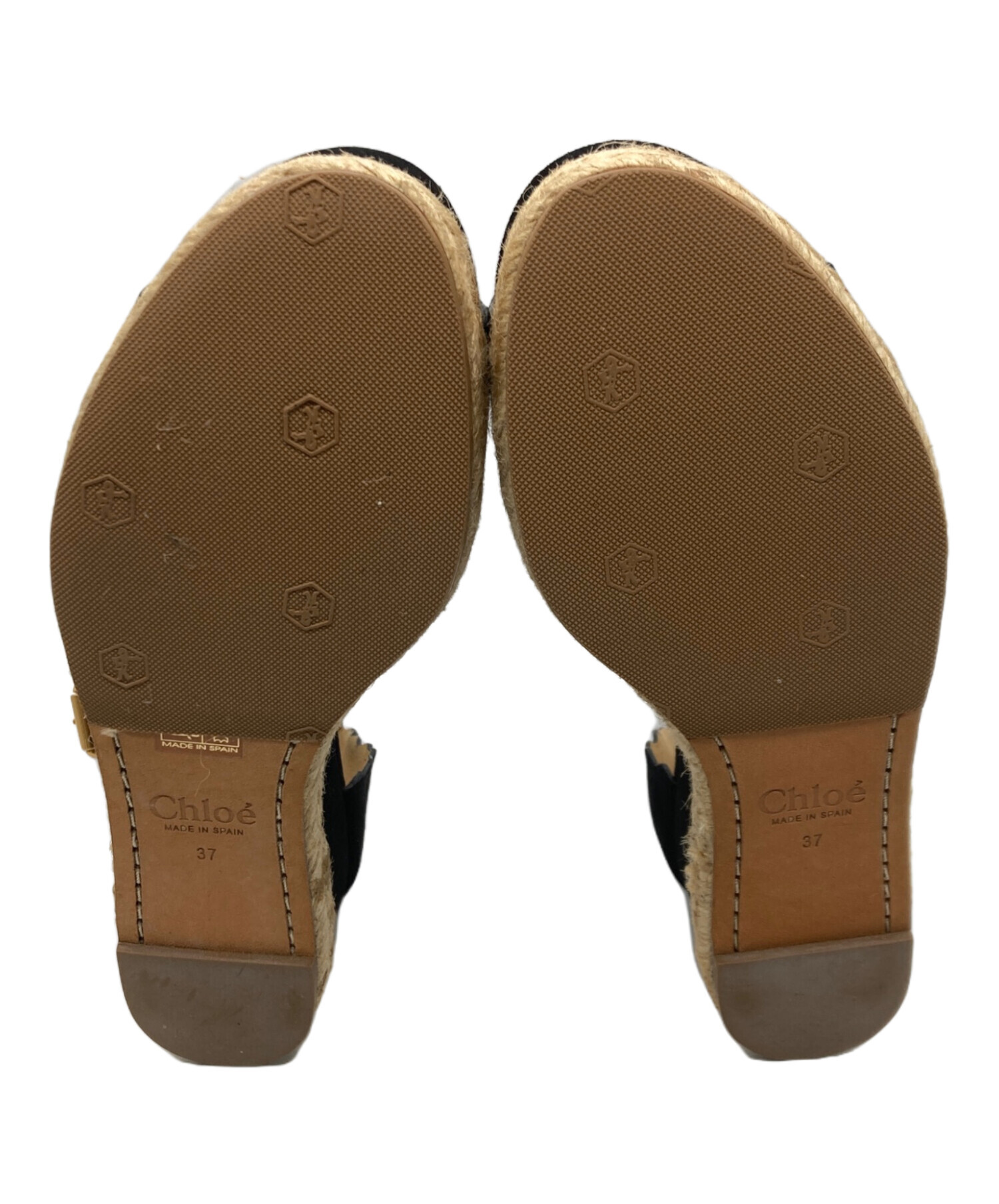 中古・古着通販】Chloe (クロエ) ウェッジソールスウェードサンダル 