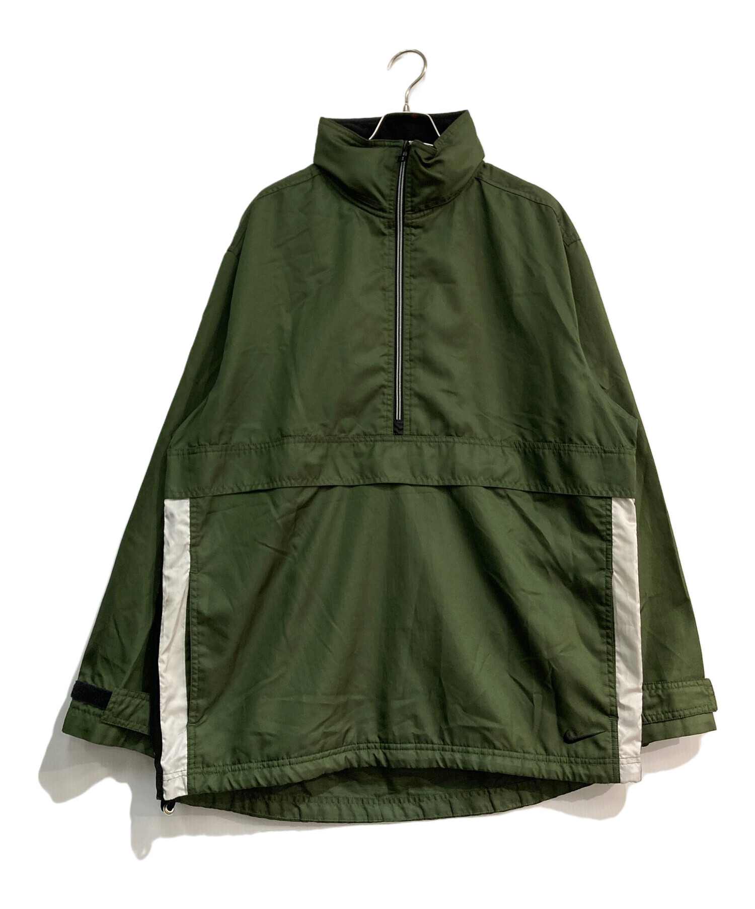 中古・古着通販】NIKE (ナイキ) ハーフジップジャケット グリーン 