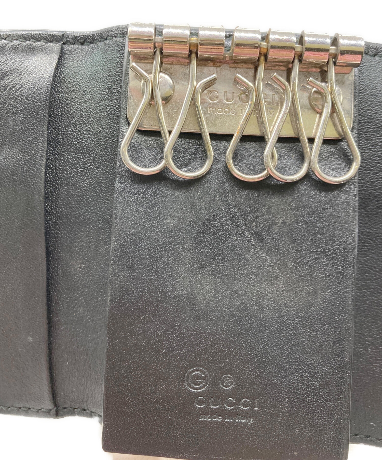 中古・古着通販】GUCCI (グッチ) 6連キーケース ブラック｜ブランド