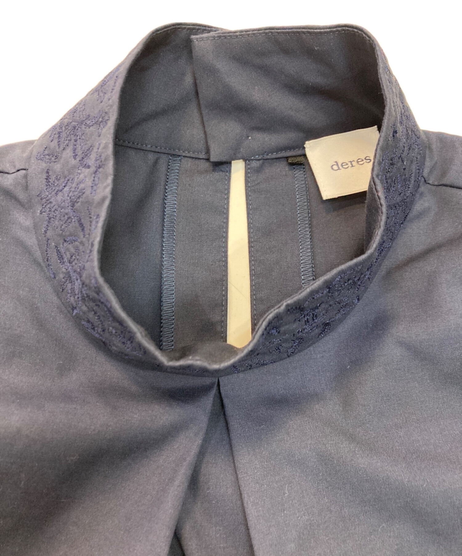 中古・古着通販】deres (デレス) プルオーバーブラウス ネイビー