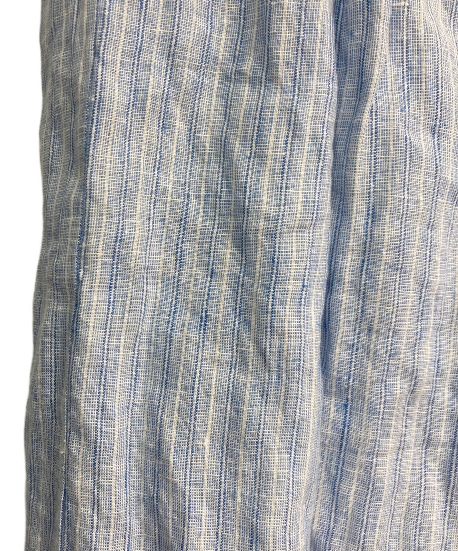 中古・古着通販】kagure (カグレ) リネンストライプスカート ブルー