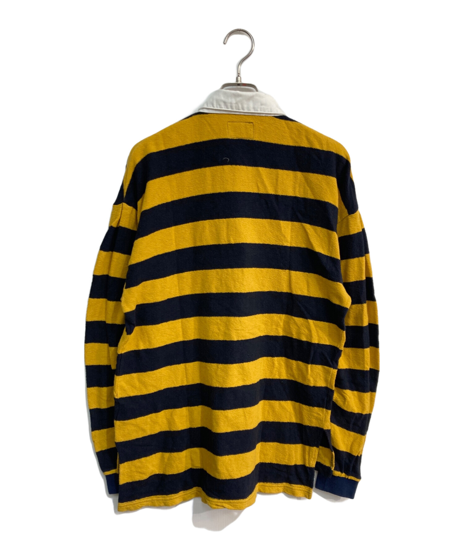 Old Stussy ストライプ ラガーシャツ L 中古・古着通販】stussy (ステューシー) ラガーシャツ イエロー