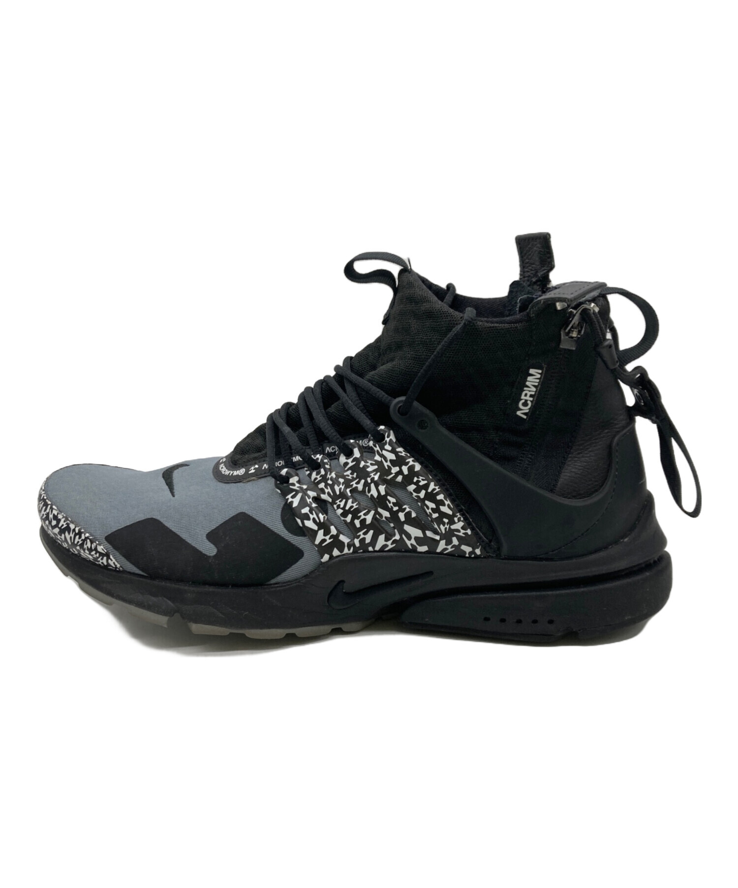 中古・古着通販】NIKE (ナイキ) ACRONYM AIR PRESTO MID ブラック 