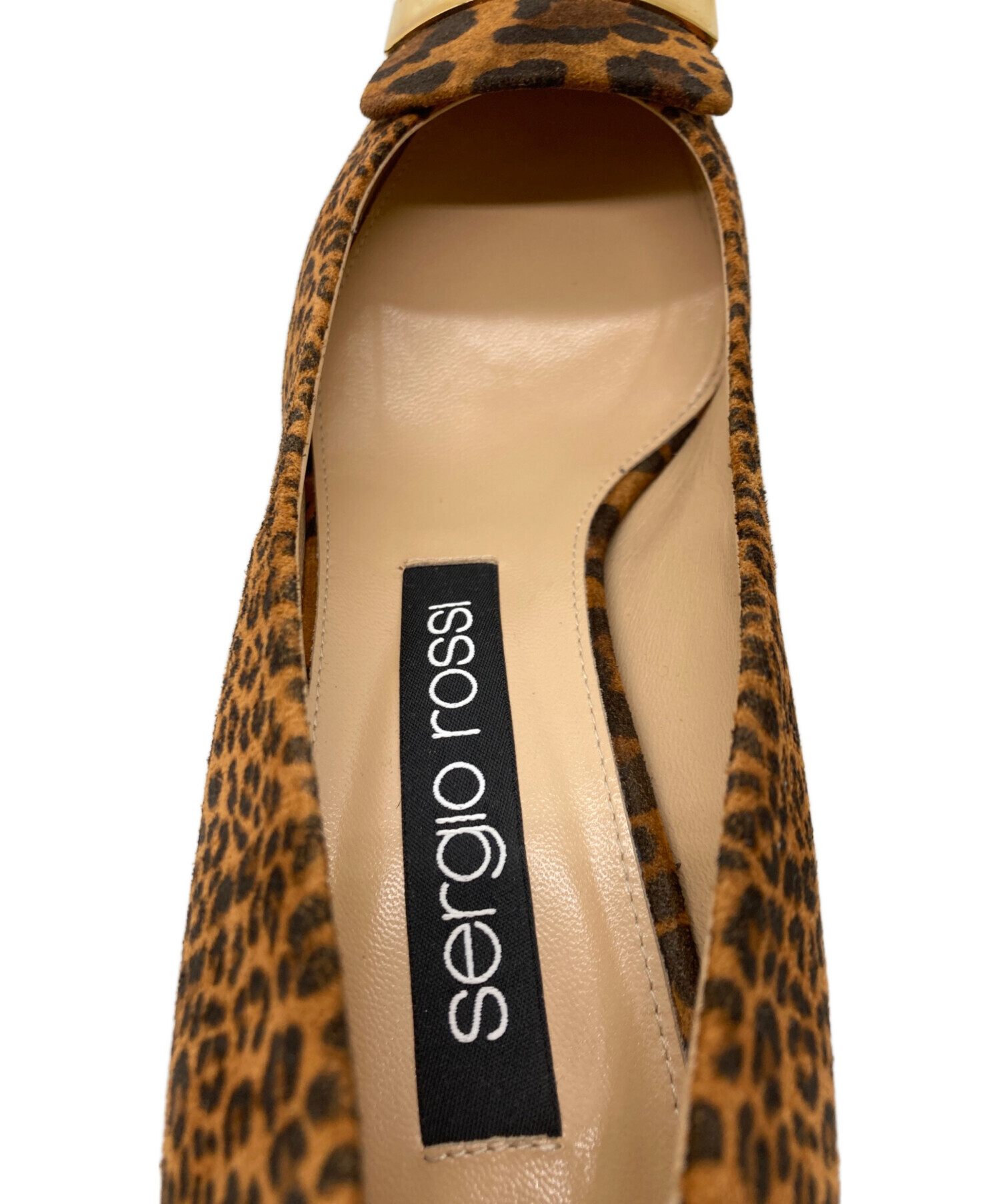 中古・古着通販】sergio rossi (セルジオロッシ) レオパード柄パンプス