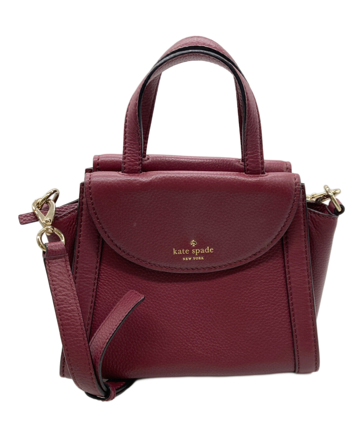 ケイトスペード2WAYバッグ　新品・未使用品 中古・古着通販】Kate Spade (ケイトスペード) 2WAYバッグ ボルドー