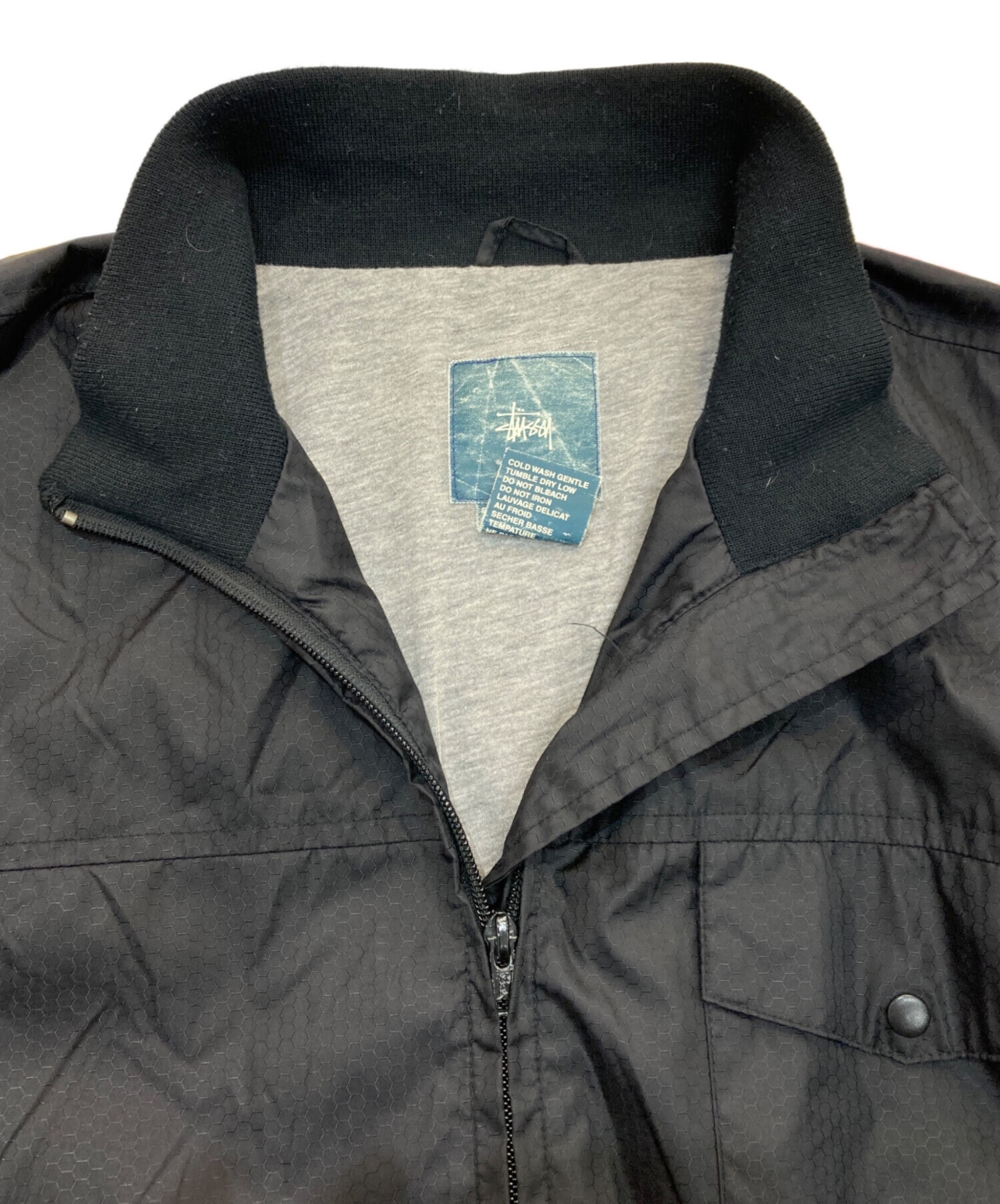 中古・古着通販】stussy (ステューシー) ナイロンジャケット ブラック 