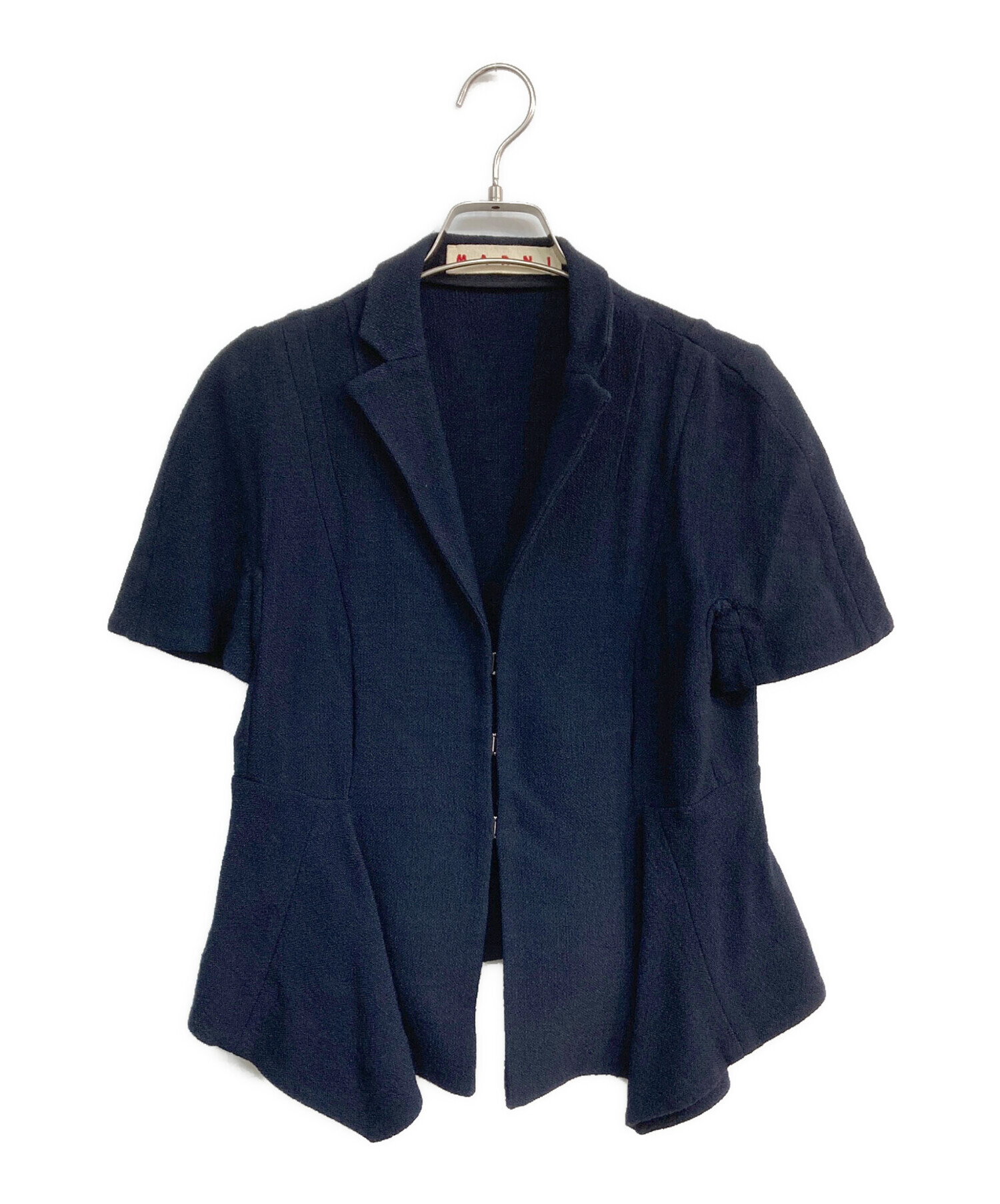 中古・古着通販】MARNI (マルニ) 半袖ジャケット ネイビー サイズ:38 