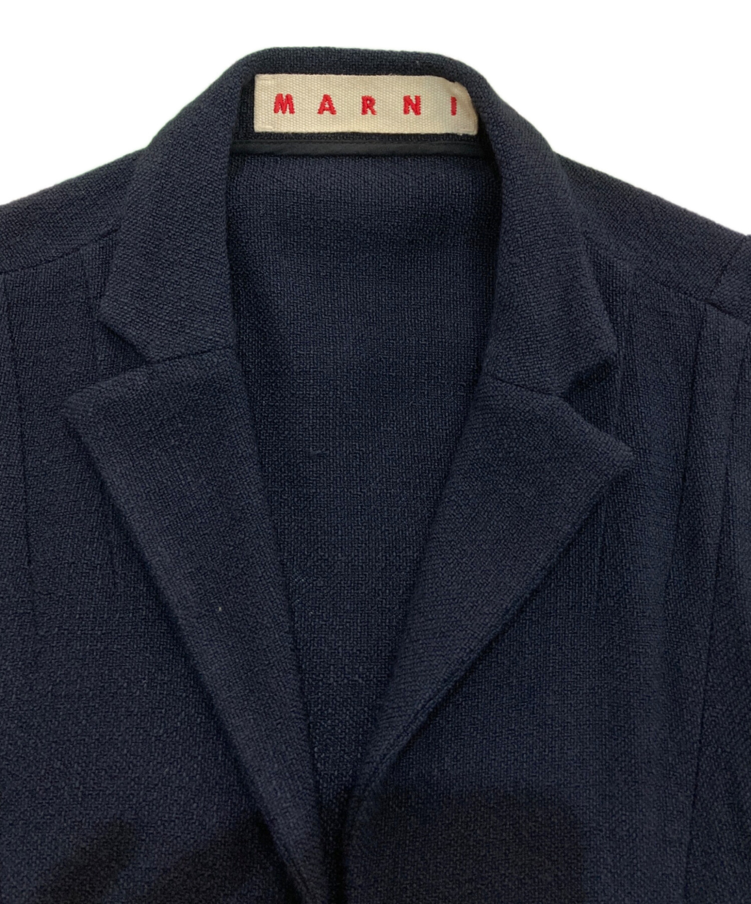 中古・古着通販】MARNI (マルニ) 半袖ジャケット ネイビー サイズ:38 