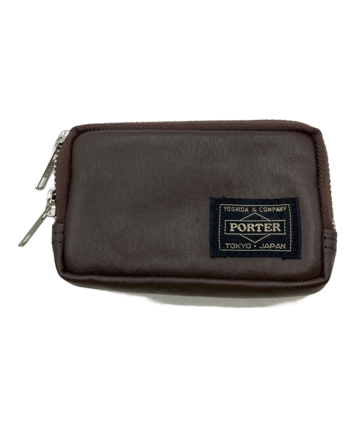 PORTER ポーター　マルチケース　ブラウン 中古・古着通販】PORTER (ポーター) MULTI COIN CASE ブラウン