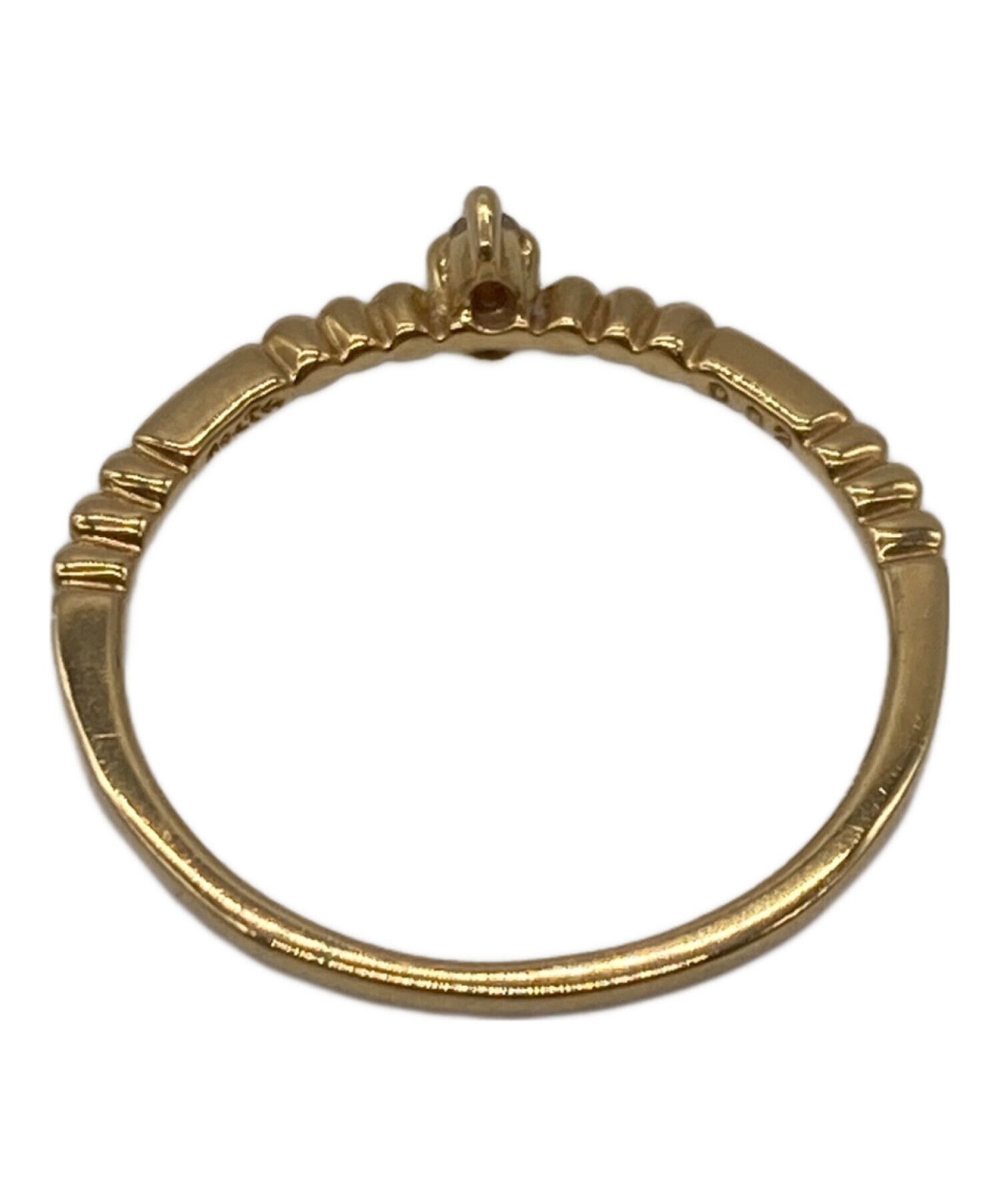 中古・古着通販】agete (アガット) ダイヤマーキスリング 0.02ct 
