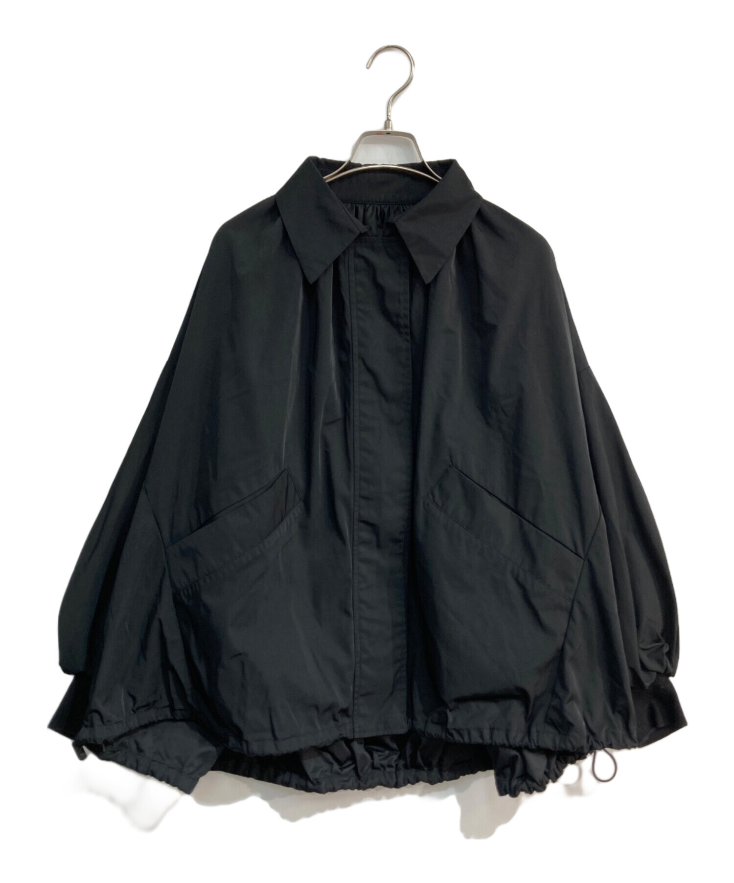 MACHATT マチャット ブルゾン バルーン ブラック 中古・古着通販】machatt (マチャット) ギャザーバルーンブルゾン
