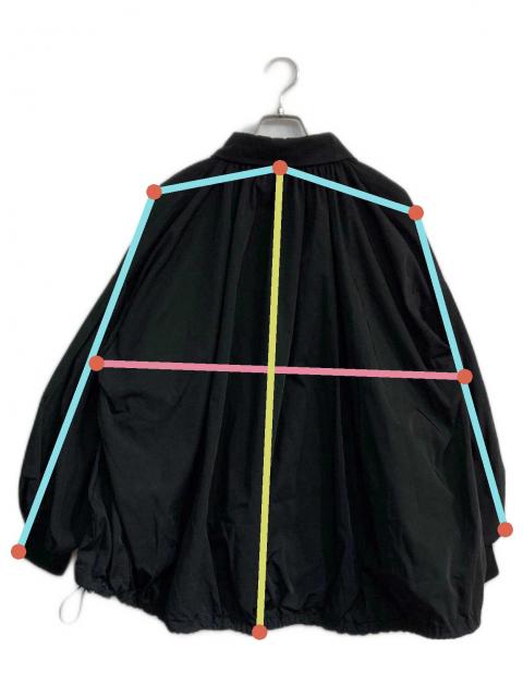 MACHATT マチャット ブルゾン バルーン ブラック 中古・古着通販】machatt (マチャット) ギャザーバルーンブルゾン
