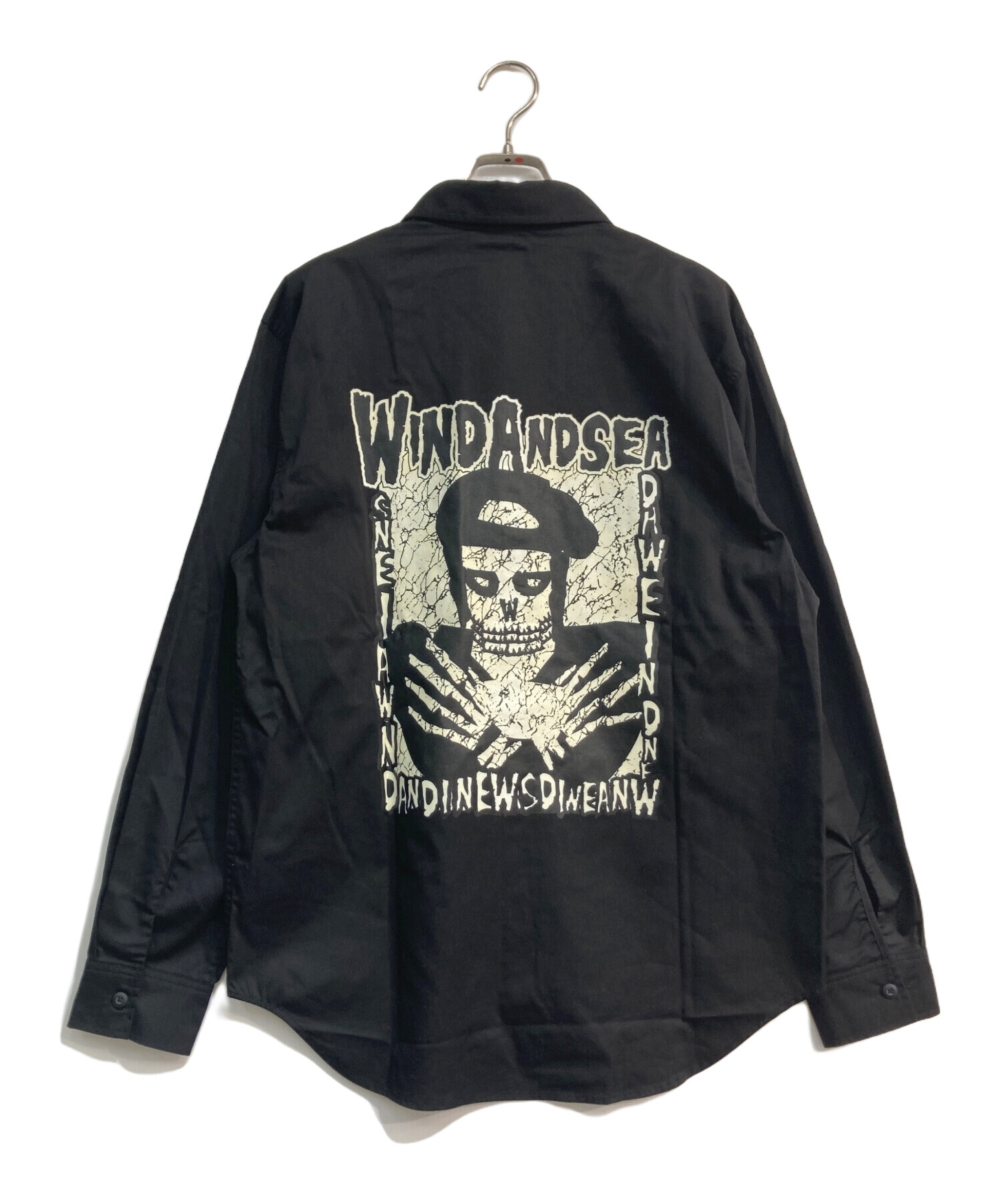 【即完売】WIND AND SEA/ウインダーシー/ロングスリーブ ブラック 中古・古着通販】WIND AND SEA (ウィンダンシー) ロングスリーブシャツ