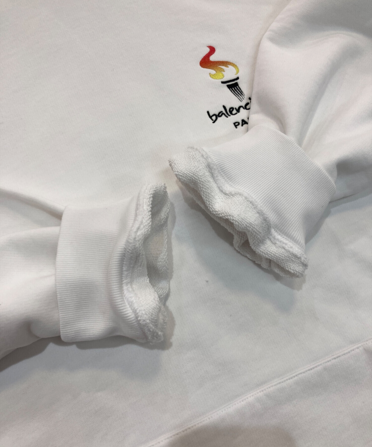 BALENCIAGA】 ホワイト パーカー オリンピック 【公式通販】