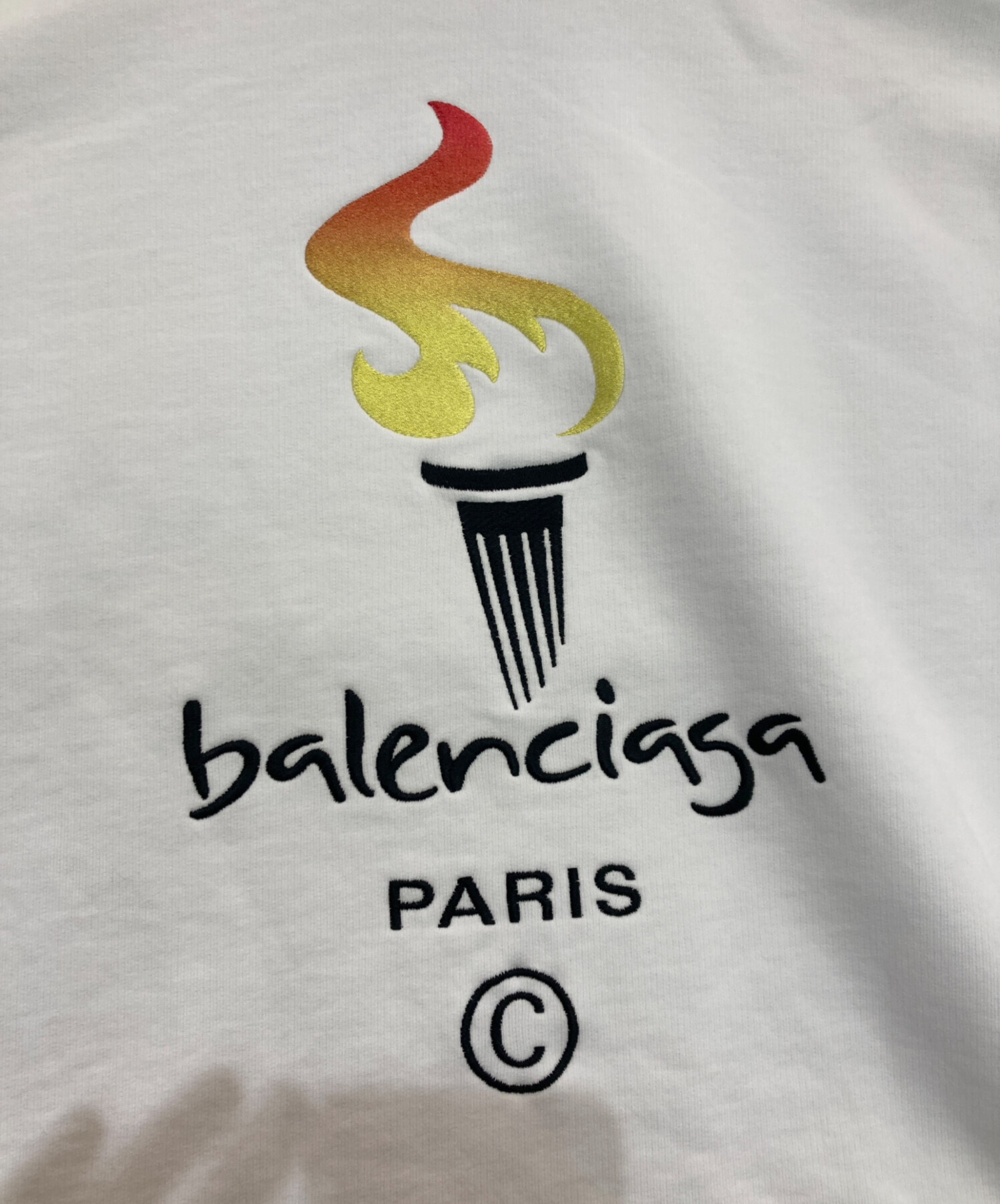 定価13万 balenciaga フレイムロゴ オーバーサイズフィット 中古・古着通販】BALENCIAGA (バレンシアガ) トーチフレイムロゴ