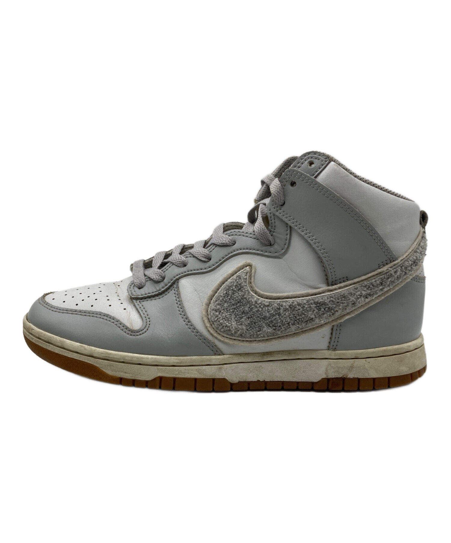 中古・古着通販】NIKE (ナイキ) DUNK HI RETRO UNIVERSITY グレー 