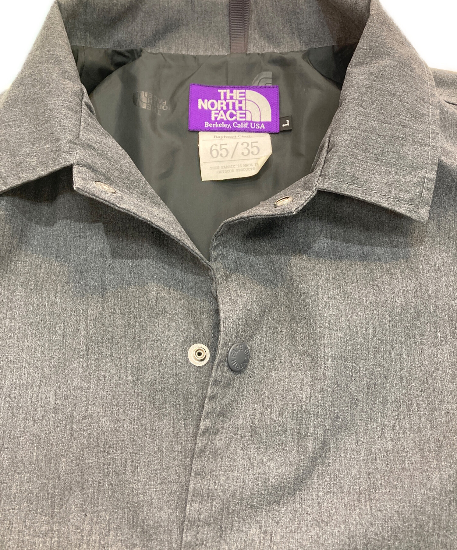 パープルレーベル/コーチジャケット/Asphalt Gray/Mサイズ/新品 THE NORTH FACE PURPLE LABEL / ザ・ノースフェイス パープルレーベル