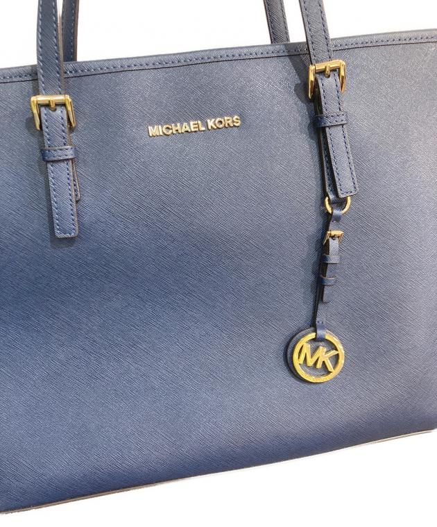 【新品未使用】MICHAEL KORS EMILIA ネイビートートバッグ マイケルコース MICHAEL KORS バッグ （ネイビー） -waja bazar - 海外