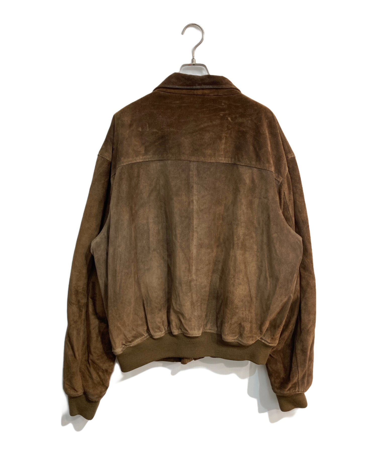 ✨美品✨ ラルフローレン レザージャケット スエード ベージュ 裏地チェック 中古・古着通販】POLO RALPH LAUREN (ポロ・ラルフローレン) 裏地