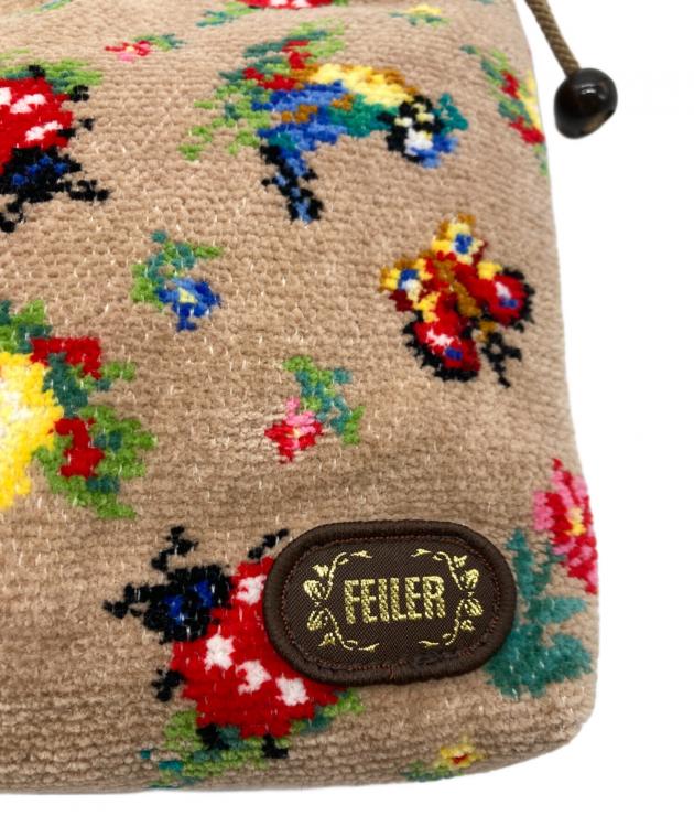 FEILER ハイジ柄 ベージュ 手付き巾着 ハイジペイズリー 手付き巾着 HPY-257017（WEB限定）(ベージュ