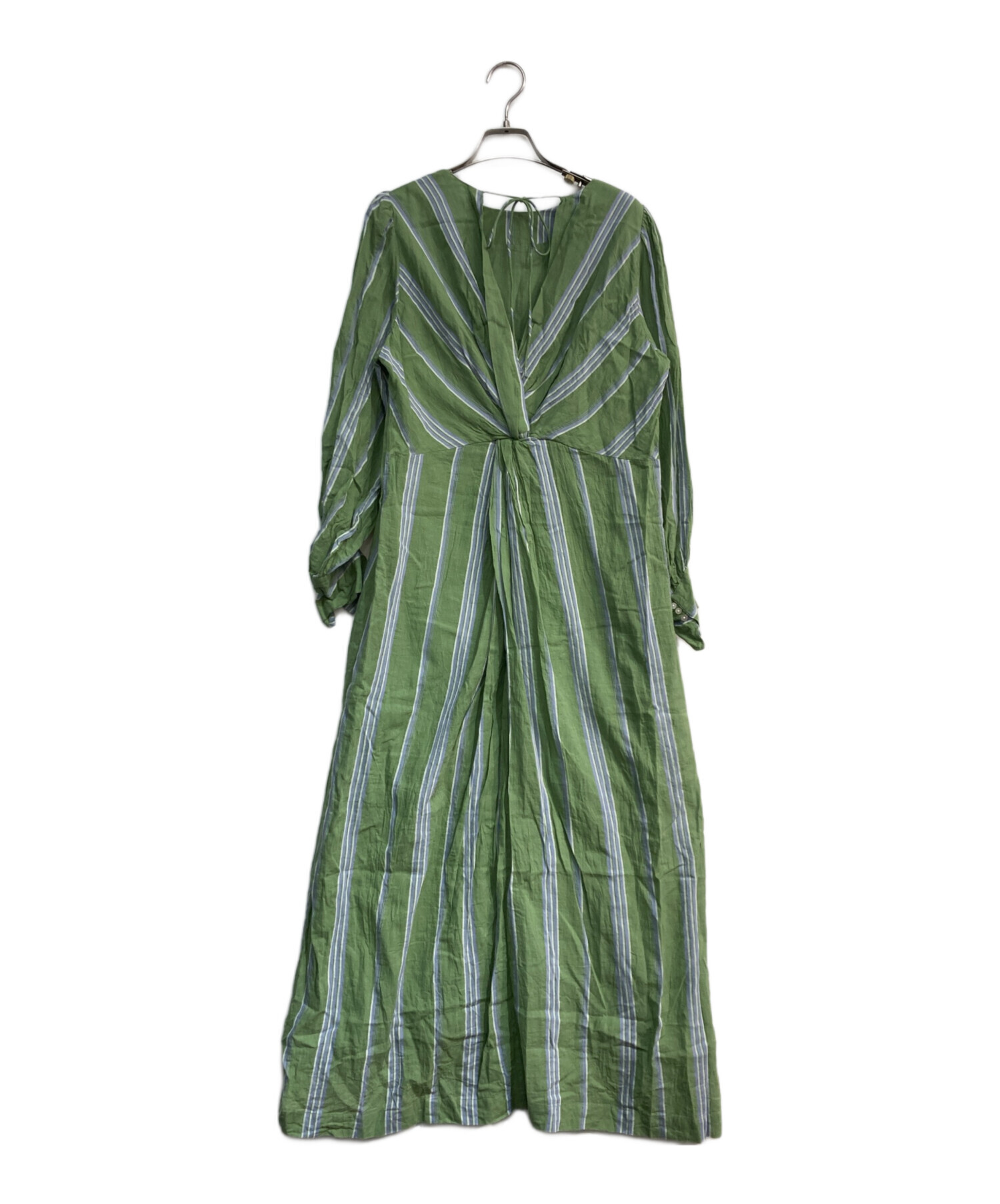 未使用級ꕥヌキテパ コットンボイルストライプ ツイステッドウエストドレス コラボ 楽天市場】ne Quittez pas ヌキテパ コットン ボイル ストライプ