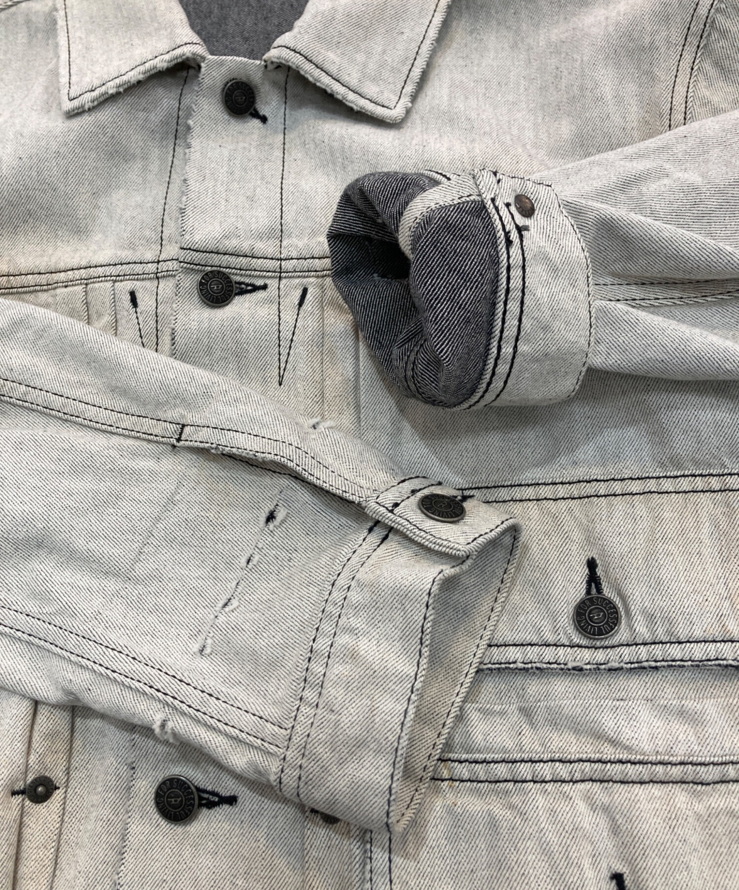 中古・古着通販】DIESEL (ディーゼル) ダメージ加工ストーン