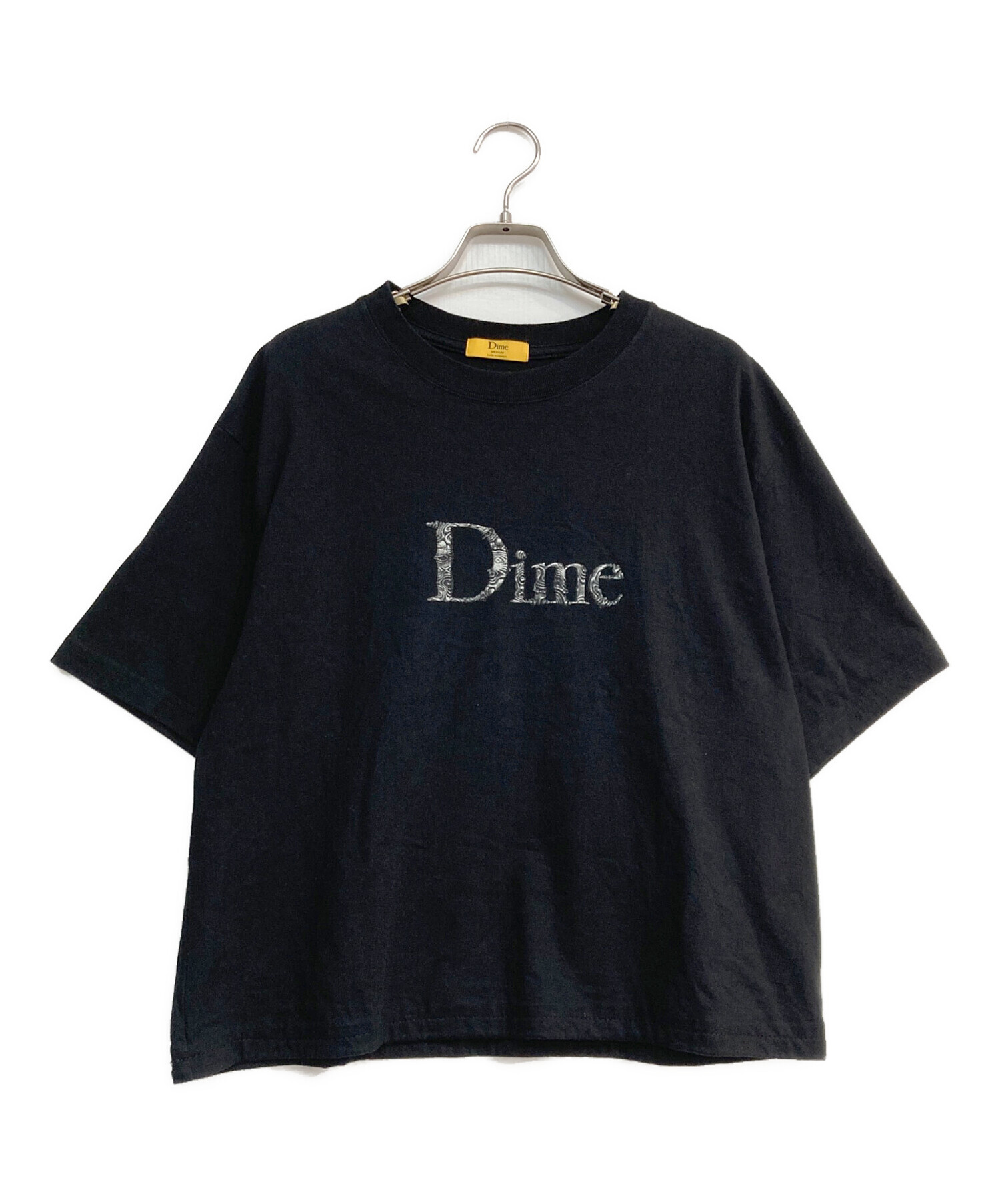 Dime フロントロゴ Tシャツ ブラック タグ付き Dime フロントロゴ T