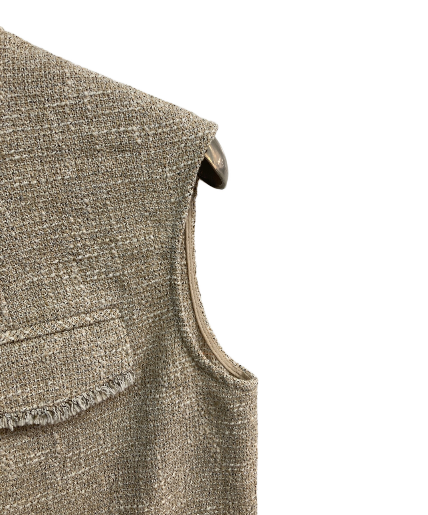 L’Or  ロル / Summer Tweed Blouse 中古・古着通販】L'Or (ロル) Summer Tweed Blouse ベージュ サイズ