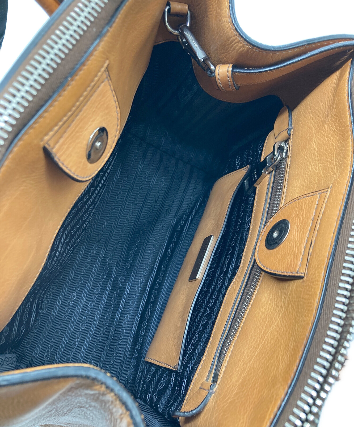 中古・古着通販】PRADA (プラダ) 2WAYレザーバッグ GLACE CALF BN2619