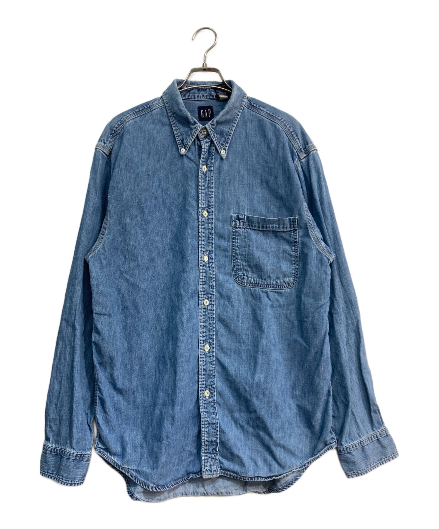 中古・古着通販】GAP (ギャップ) 90S デニムワークシャツ OLD GAP 猫目