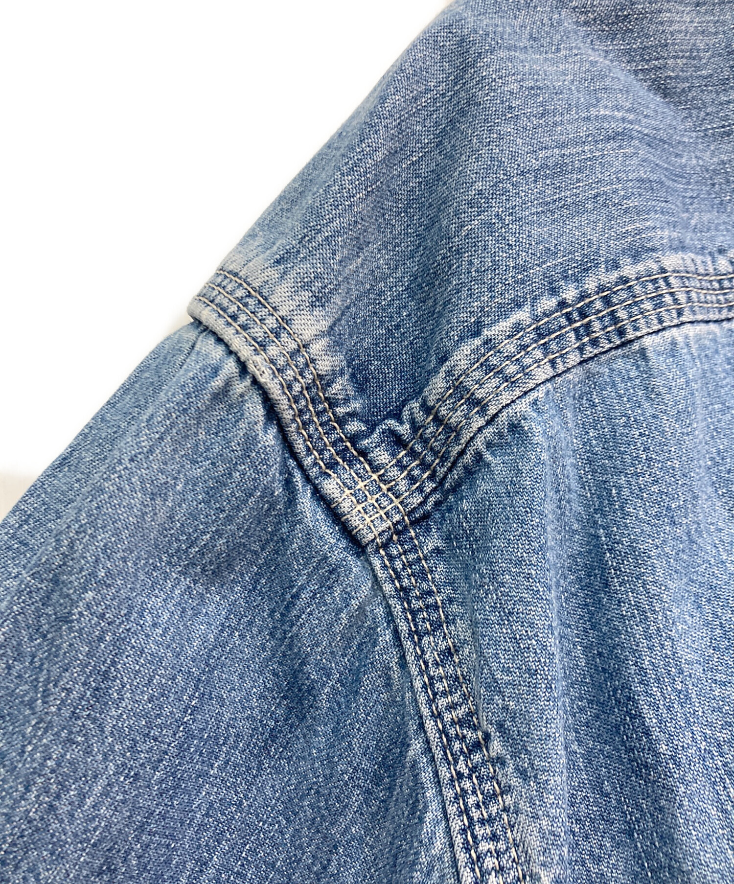 中古・古着通販】GAP (ギャップ) 90S デニムワークシャツ OLD GAP 猫目