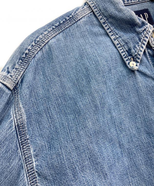 中古・古着通販】GAP (ギャップ) 90S デニムワークシャツ OLD GAP 猫目