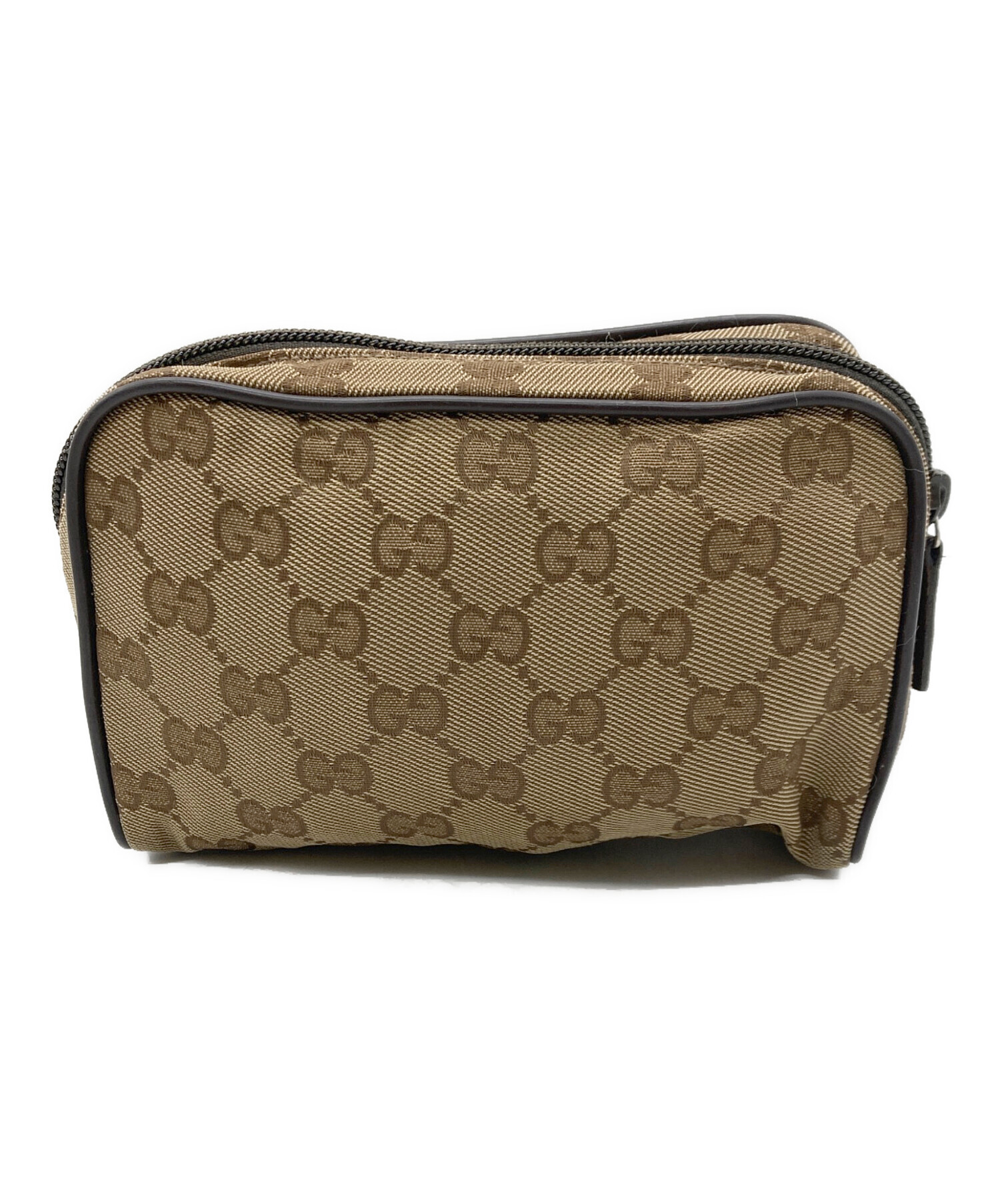 GUCCI ベージュ GGキャンバスポーチ