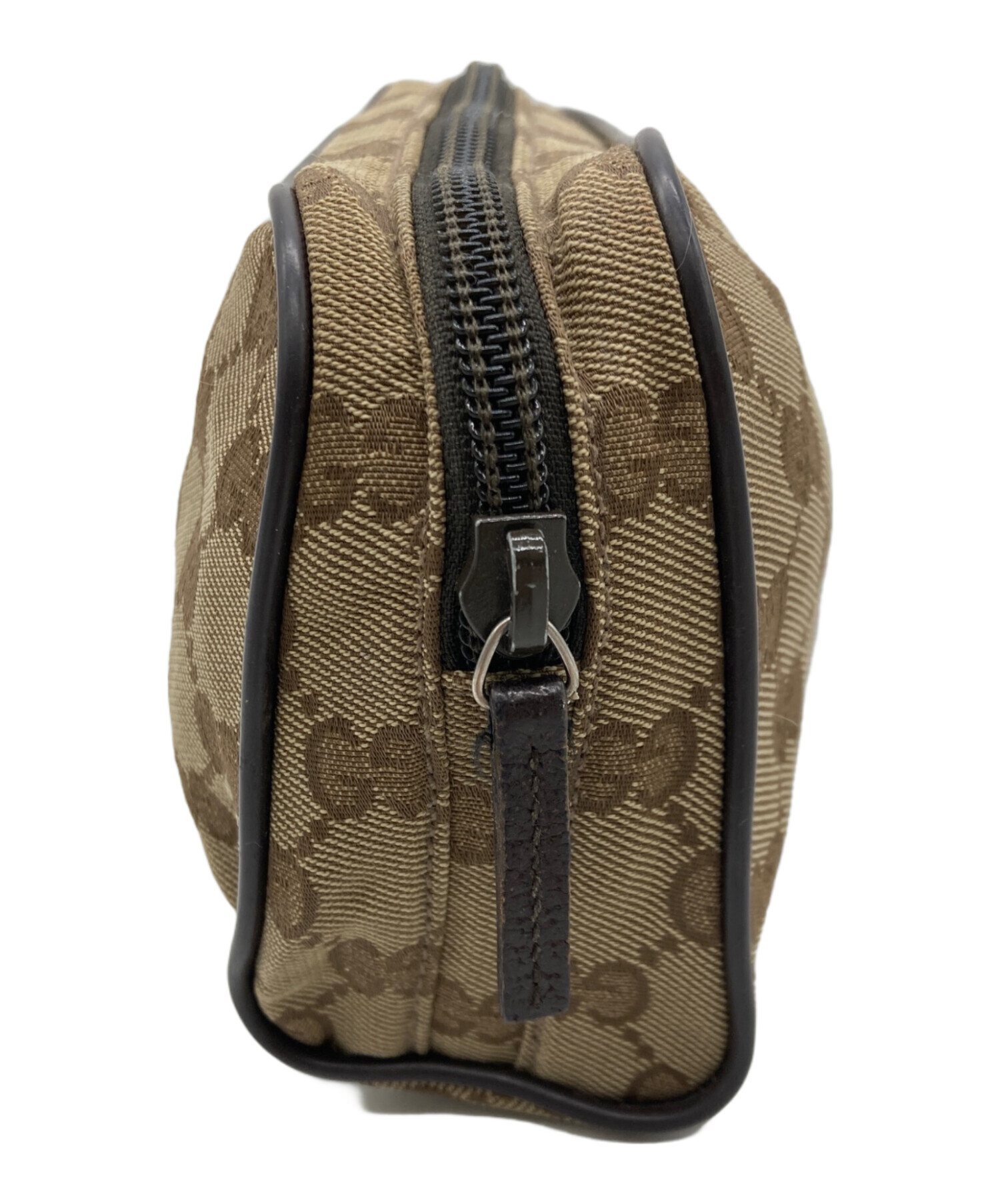 中古・古着通販】GUCCI (グッチ) GGキャンバスポーチ ベージュ 