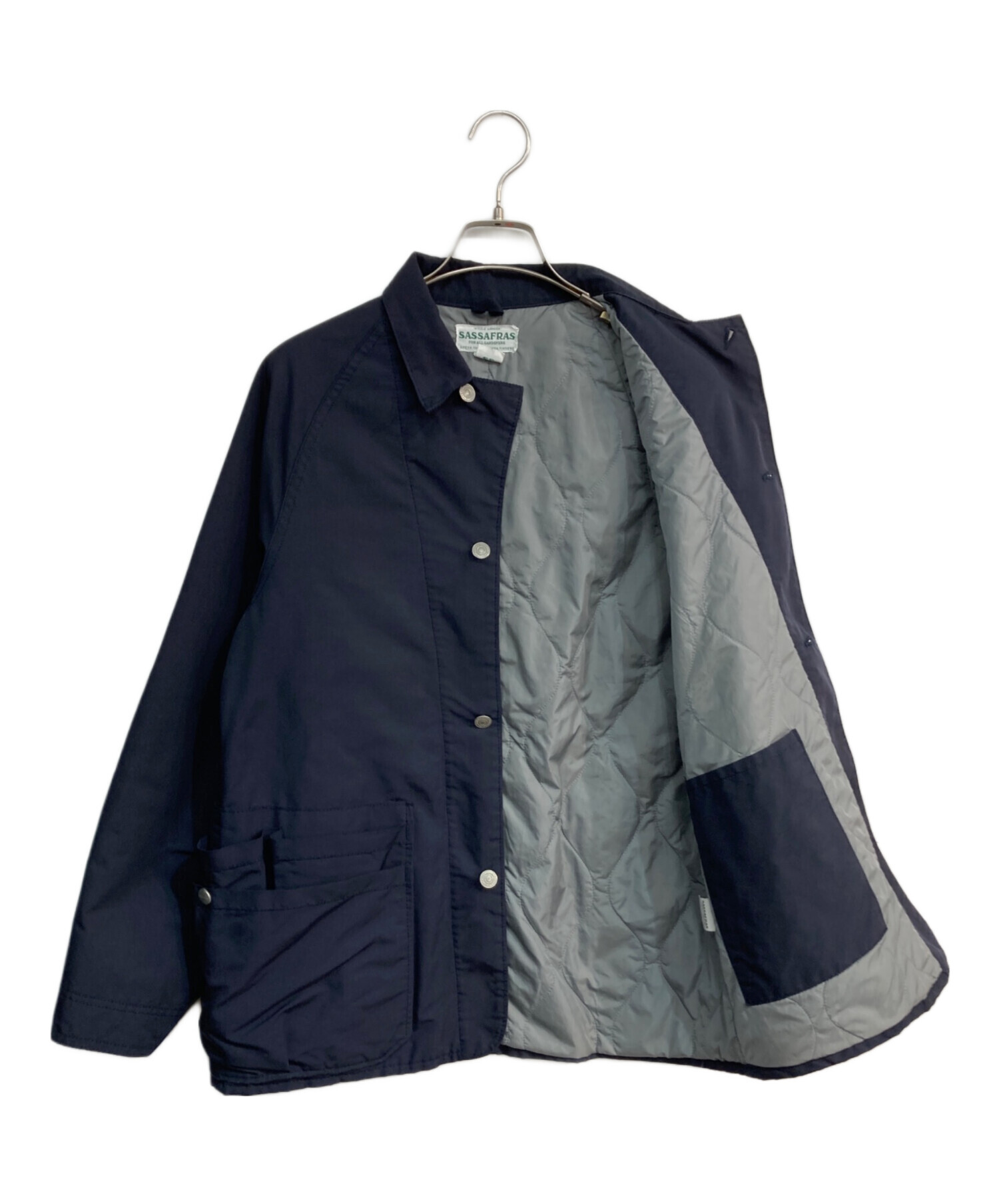 中古・古着通販】SASSAFRAS (ササフラス) WHOLE HOLE JACKET ネイビー 