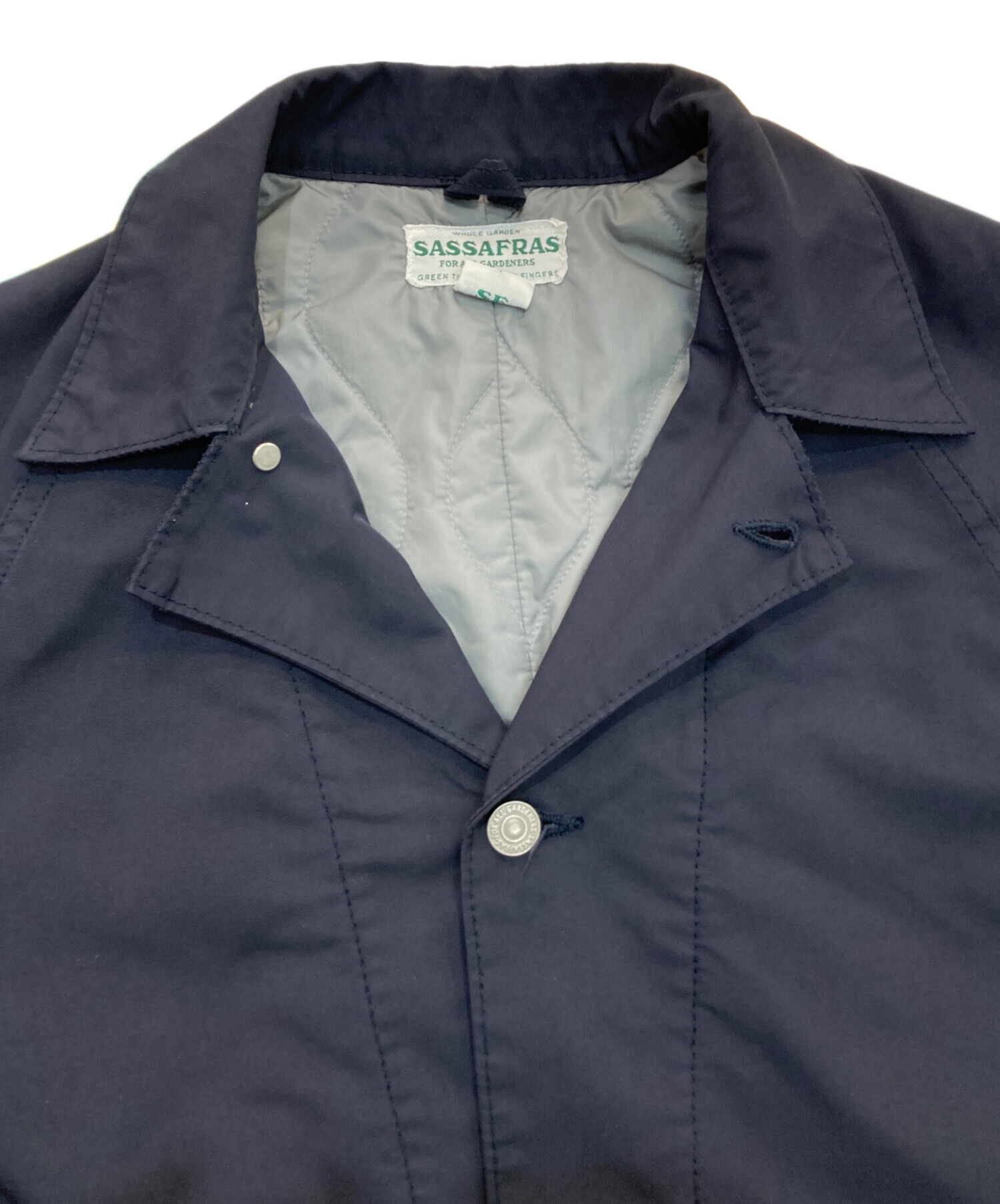 中古・古着通販】SASSAFRAS (ササフラス) WHOLE HOLE JACKET ネイビー 