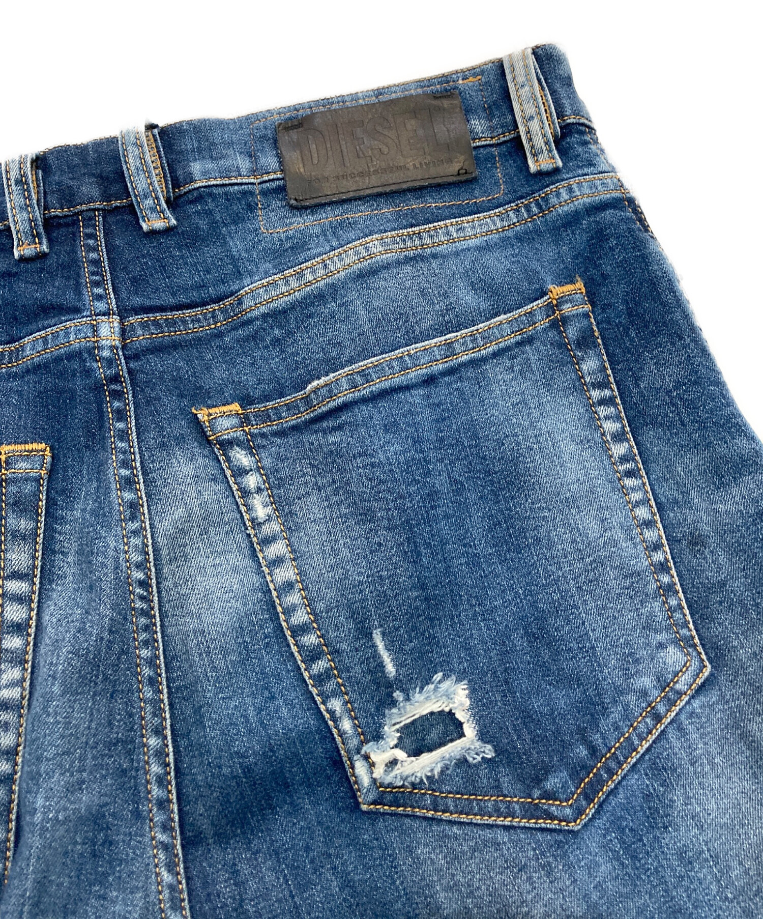 中古・古着通販】DIESEL (ディーゼル) D-VIDERダメージデニムパンツ 