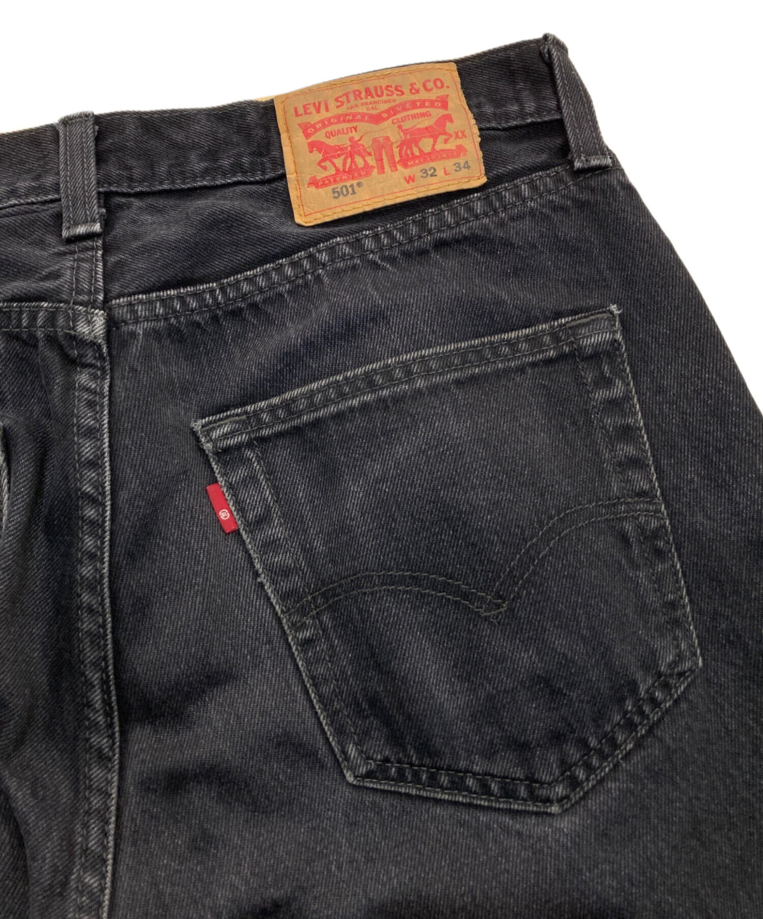 中古・古着通販】LEVI'S (リーバイス) 501ブラックデニムパンツ 00501