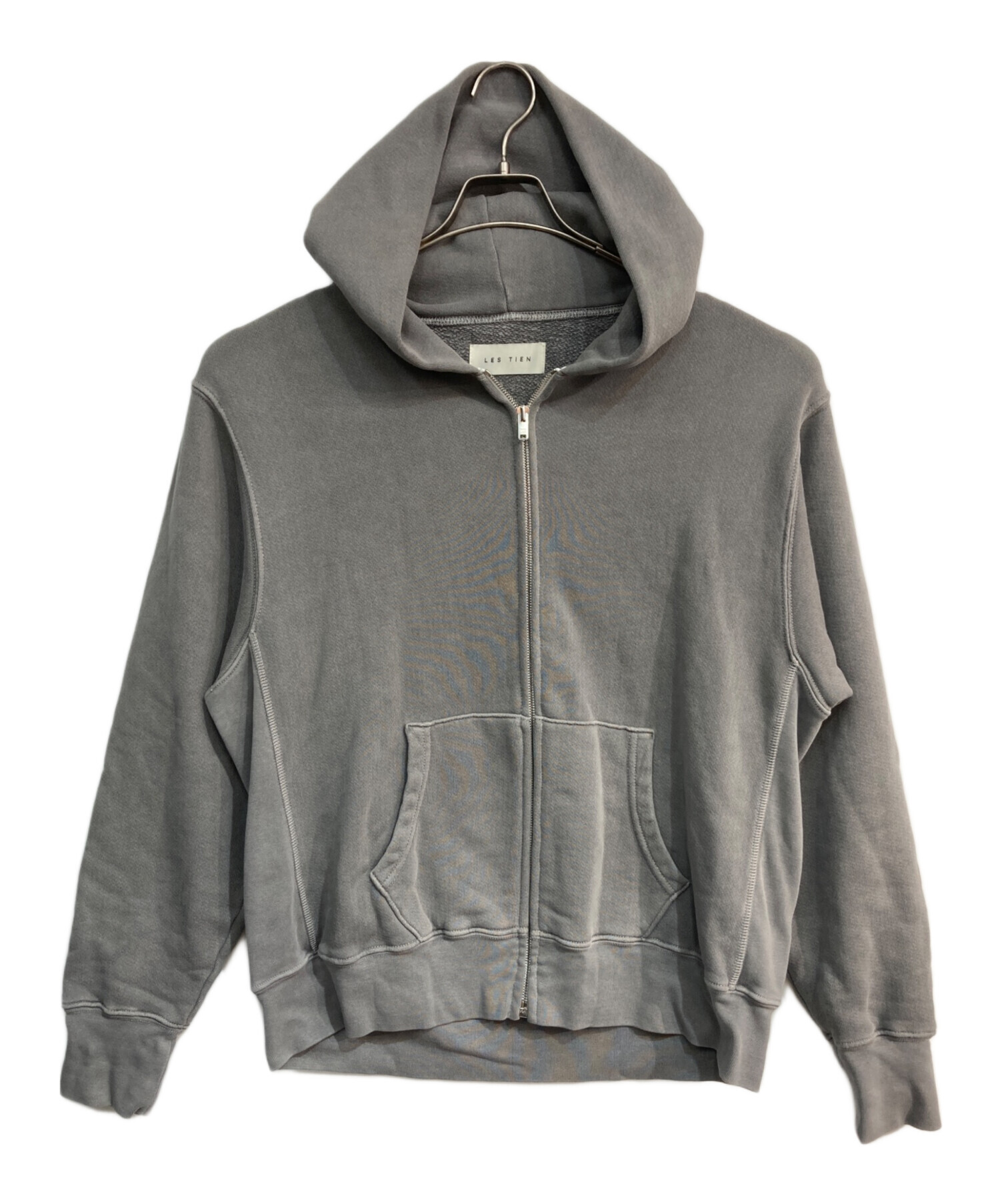 中古・古着通販】LES TIEN (レスティエン) CROPPED ZIP HOODIE