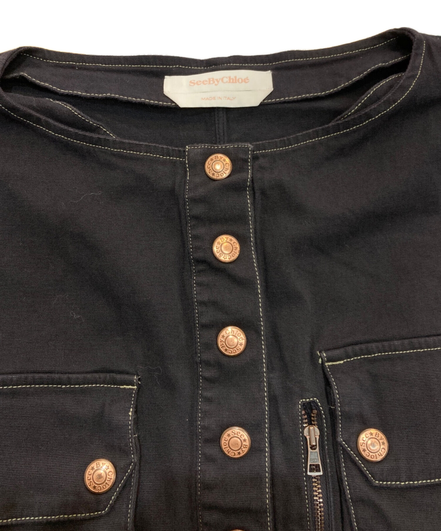 中古・古着通販】SEE BY CHLOE (シーバイクロエ) ノースリーブ 中古・古着通販】SEE BY CHLOE (シーバイクロエ) ノースリーブ