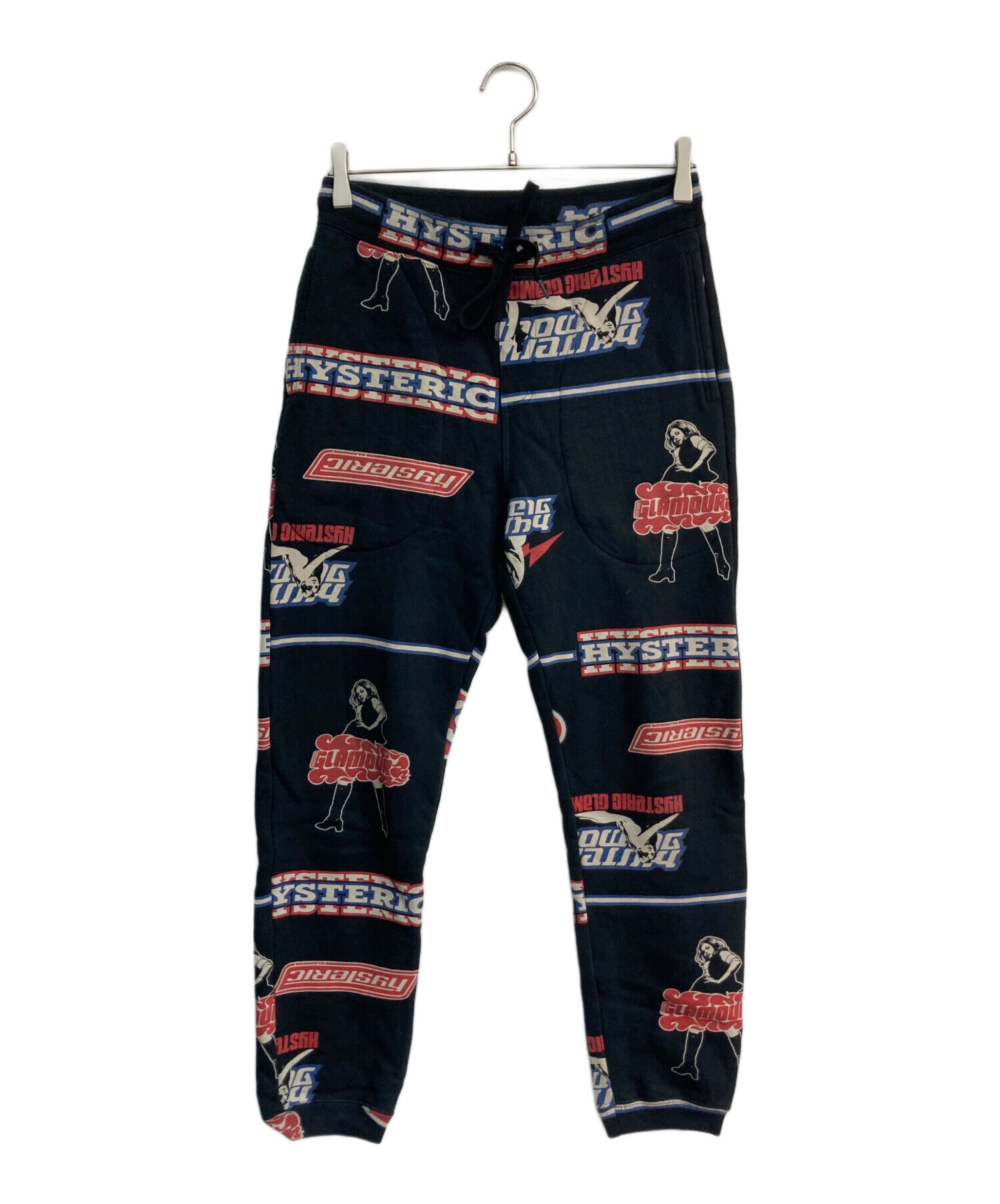 HYSTERIC GLAMOUR ブラックパンツ Mサイズ HYSTERIC GLAMOUR - 和紙チノ 尾錠付ワークパンツ / ブラック | Tempt